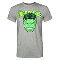 Gris - Front - Hulk - T-shirt INCREDIBLE - Homme
