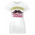 Blanc - Front - Goodie Two Sleeves - T-shirt MOUSTACHES TICKLE - Femme