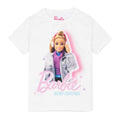 Blanc - Front - Barbie - T-shirt - Fille