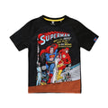 Noir - Front - Superman - T-shirt - Garçon