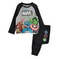 Noir - Front - Marvel Avengers - Ensemble de pyjama long - Garçon