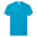 Bleu azur - Front - Fruit Of The Loom  - T-shirt manches courtes - Homme