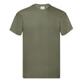 Vert kaki - Front - Fruit Of The Loom  - T-shirt manches courtes - Homme