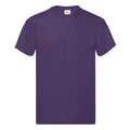 Violet - Front - Fruit Of The Loom  - T-shirt manches courtes - Homme