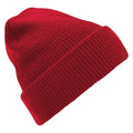 Rouge - Front - Beechfield Heritage - Bonnet d'hiver uni de qualité - Femme