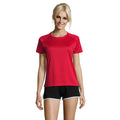 Rouge - Back - SOLS - T-shirt de sport - Femme