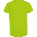 Vert néon - Back - SOLS - T-shirt de sport uni - Enfant unisexe