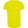 Jaune néon - Back - SOLS - T-shirt de sport uni - Enfant unisexe