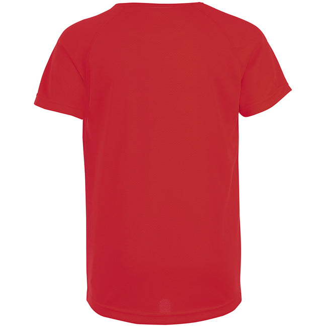 Rouge - Back - SOLS - T-shirt de sport uni - Enfant unisexe