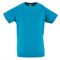 Eau - Front - SOLS - T-shirt de sport uni - Enfant unisexe