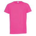 Rose néon - Front - SOLS - T-shirt de sport uni - Enfant unisexe