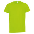 Vert néon - Front - SOLS - T-shirt de sport uni - Enfant unisexe