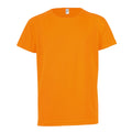 Orange néon - Front - SOLS - T-shirt de sport uni - Enfant unisexe