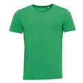 Vert chiné - Front - SOLS - T-shirt à manches courtes - Homme