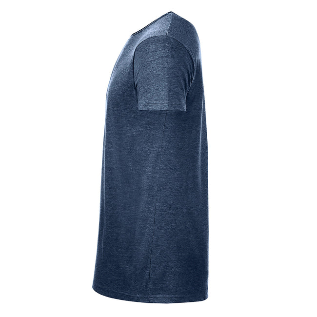 Bleu marine chiné - Side - SOLS - T-shirt à manches courtes - Homme