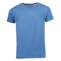 Bleu chiné - Front - SOLS - T-shirt à manches courtes - Homme