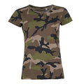 Camouflage - Front - SOLS - T-shirt à motif camouflage - Femme
