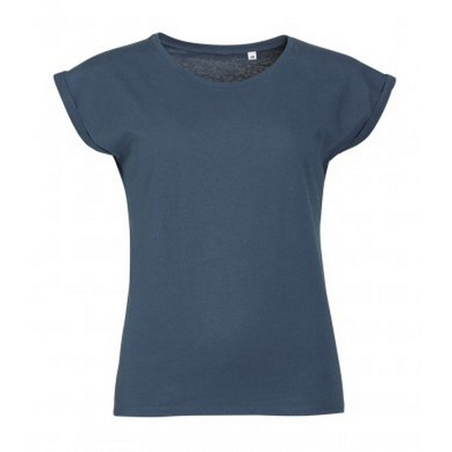 Bleu - Front - SOLS - T-shirt manches courtes MELBA - Femme
