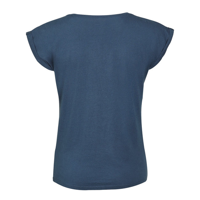 Bleu - Back - SOLS - T-shirt manches courtes MELBA - Femme
