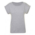 Gris chiné - Front - SOLS - T-shirt manches courtes MELBA - Femme