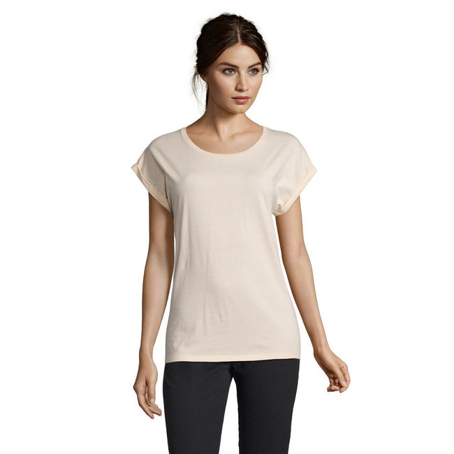 Rose pâle - Lifestyle - SOLS - T-shirt manches courtes MELBA - Femme