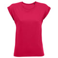Rose foncé - Front - SOLS - T-shirt manches courtes MELBA - Femme