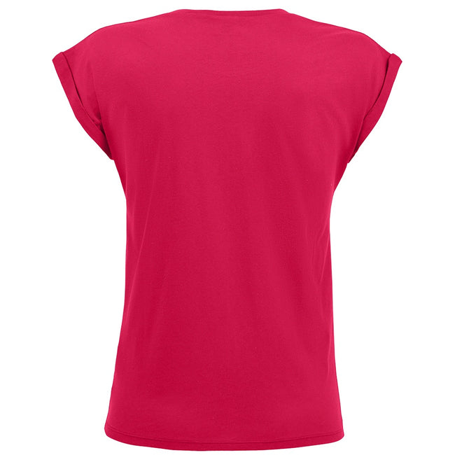 Rose foncé - Back - SOLS - T-shirt manches courtes MELBA - Femme
