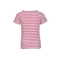 Blanc - rouge - Side - SOLS Miles - T-shirt rayé - Enfant unisexe