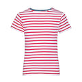Blanc - rouge - Front - SOLS Miles - T-shirt rayé - Enfant unisexe
