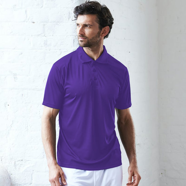 Pourpre - Back - AWDis Just Cool - Polo - Homme