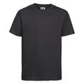 Noir - Front - Russell - T-shirt à manches courtes - Garçon