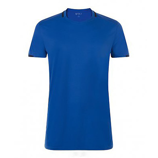 Bleu roi-Bleu marine - Front - SOLS Classico- T-shirt de football - Homme