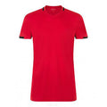 Rouge-Noir - Front - SOLS Classico- T-shirt de football - Homme