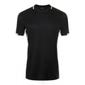 Noir-Blanc - Front - SOLS Classico- T-shirt de football - Homme