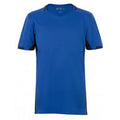 Bleu roi-Bleu marine - Front - SOLS - T-shirt football à manches courtes - Garçon