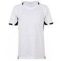 Blanc-Noir - Front - SOLS - T-shirt football à manches courtes - Garçon