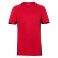 Rouge-Noir - Front - SOLS - T-shirt football à manches courtes - Garçon