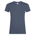 Denim - Front - SOLS Regent - T-shirt - Femme