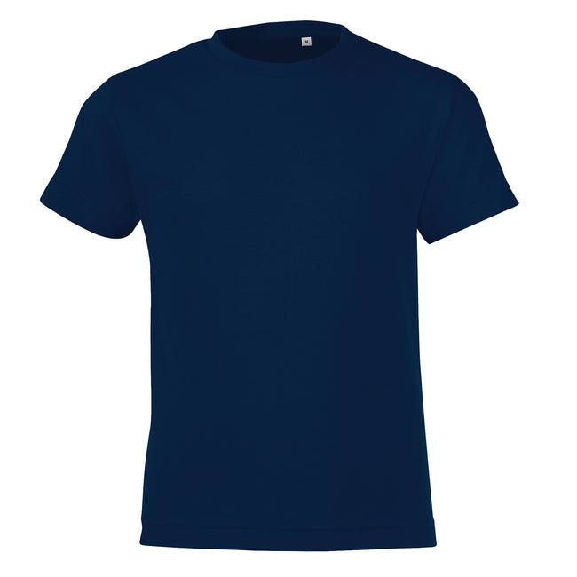 Bleu marine - Front - SOLS - T-shirt à manches courtes - Garçon