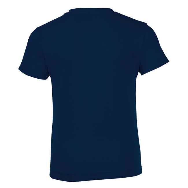 Bleu marine - Side - SOLS - T-shirt à manches courtes - Garçon