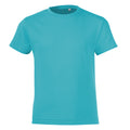 Bleu atoll - Front - SOLS - T-shirt à manches courtes - Garçon