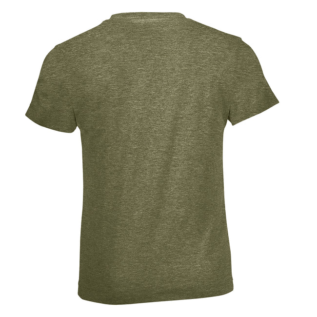 Kaki - Back - SOLS - T-shirt à manches courtes - Garçon
