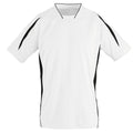 Blanc-Noir - Front - SOLS - T-shirt football à manches courtes