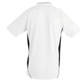 Blanc-Noir - Side - SOLS - T-shirt football à manches courtes