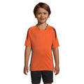 Orange-Noir - Back - SOLS - T-shirt football à manches courtes