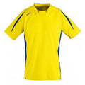 Jaune-Bleu roi - Front - SOLS - T-shirt football à manches courtes