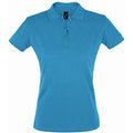 Bleu clair - Front - SOLS - Polo manches courtes PERFECT - Femme