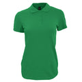 Vert - Front - SOLS - Polo manches courtes PERFECT - Femme