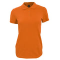 Orange - Front - SOLS - Polo manches courtes PERFECT - Femme