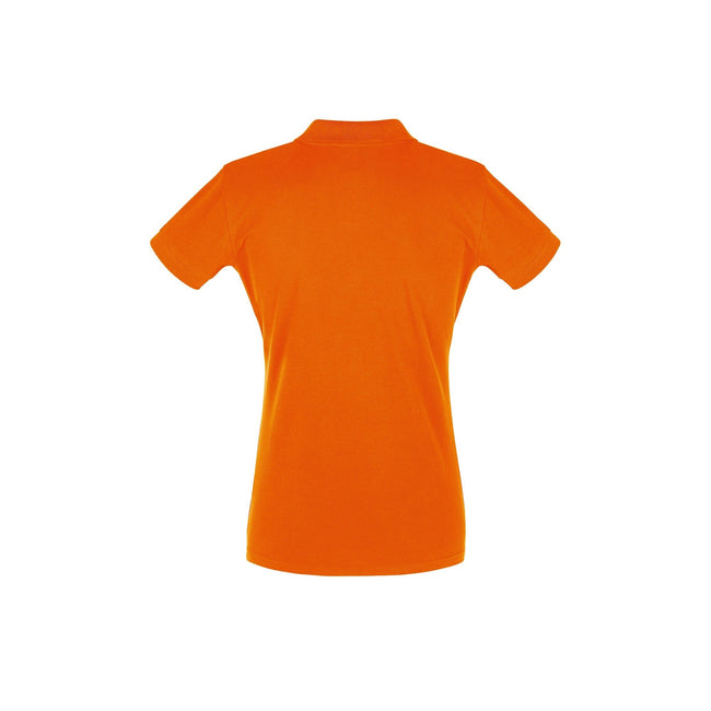 Orange - Side - SOLS - Polo manches courtes PERFECT - Femme